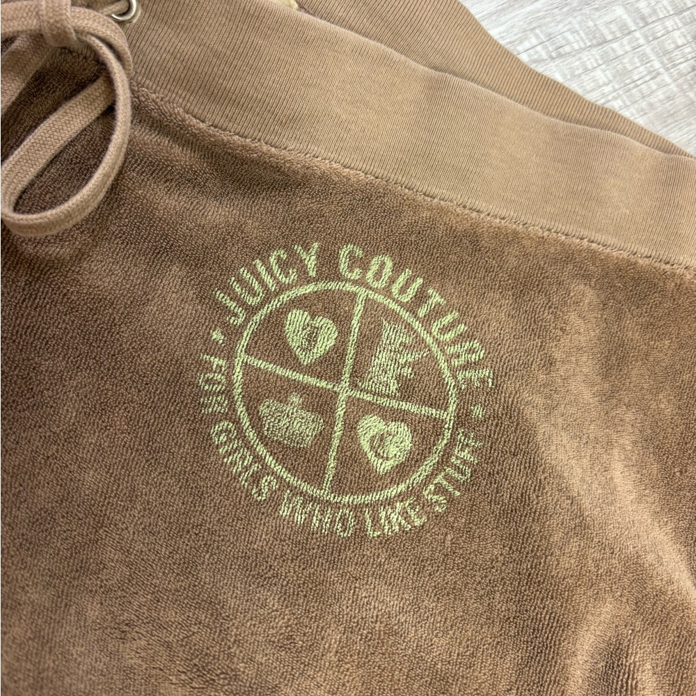 VTG Y2K Juicy Couture Brown Track Pants Size Medium - Picture 3 of 10